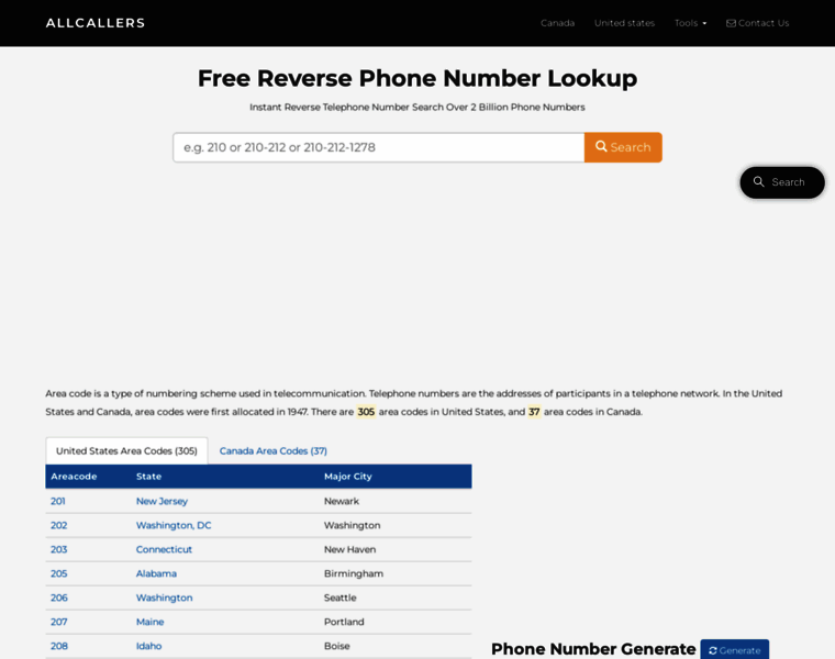Allcallers.com thumbnail