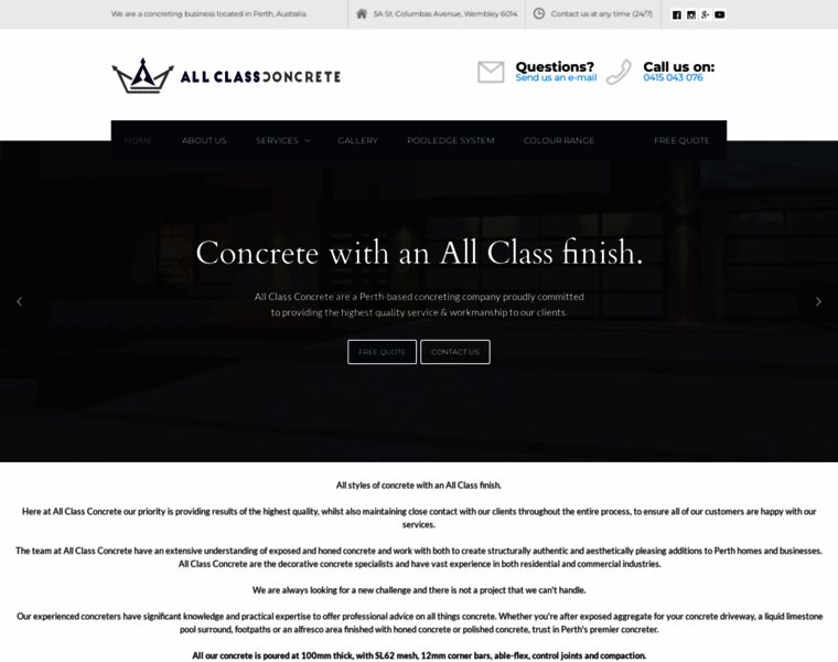 Allclassconcrete.com.au thumbnail