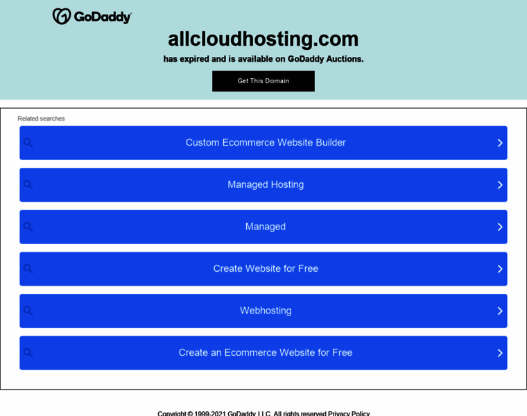 Allcloudhosting.com thumbnail
