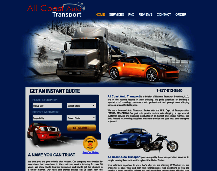 Allcoastautotransport.com thumbnail