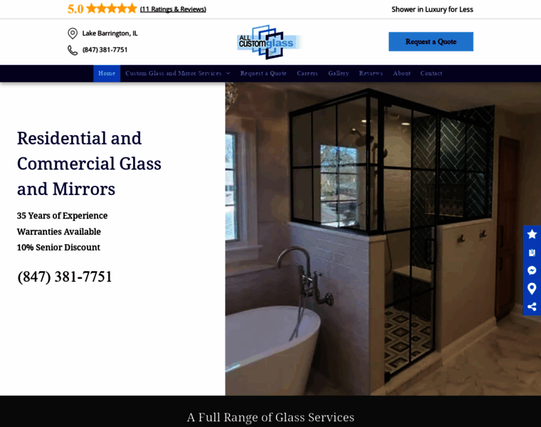 Allcustomglass.com thumbnail