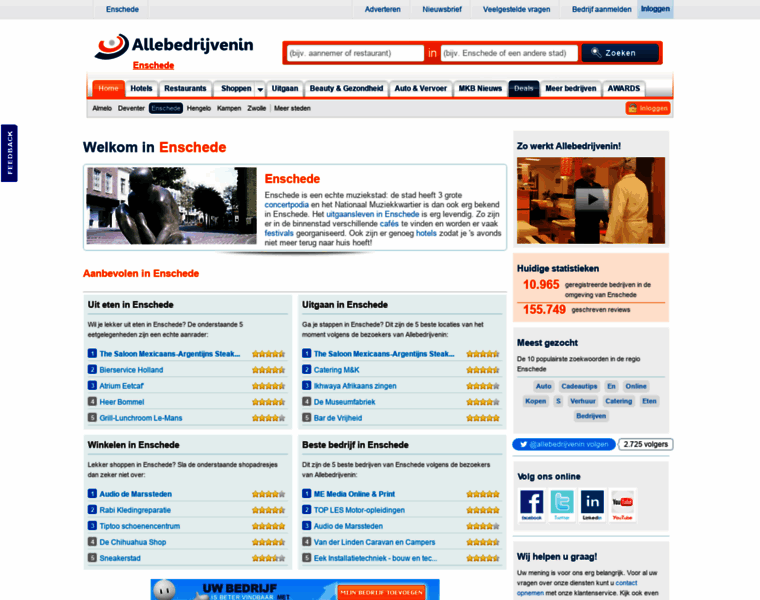 Allebedrijveninenschede.nl thumbnail