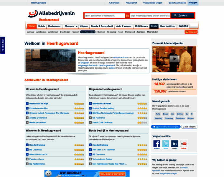 Allebedrijveninheerhugowaard.nl thumbnail