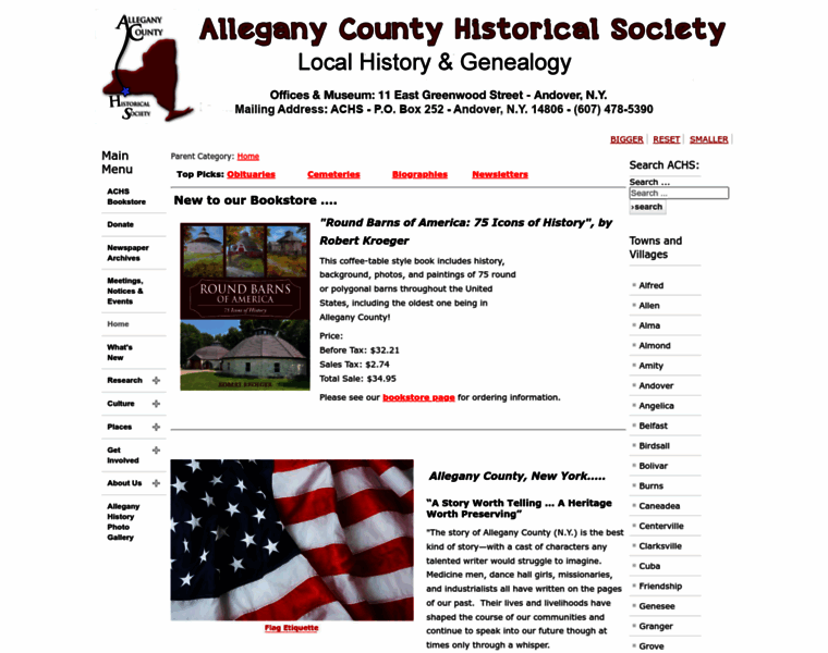 Alleganyhistory.org thumbnail
