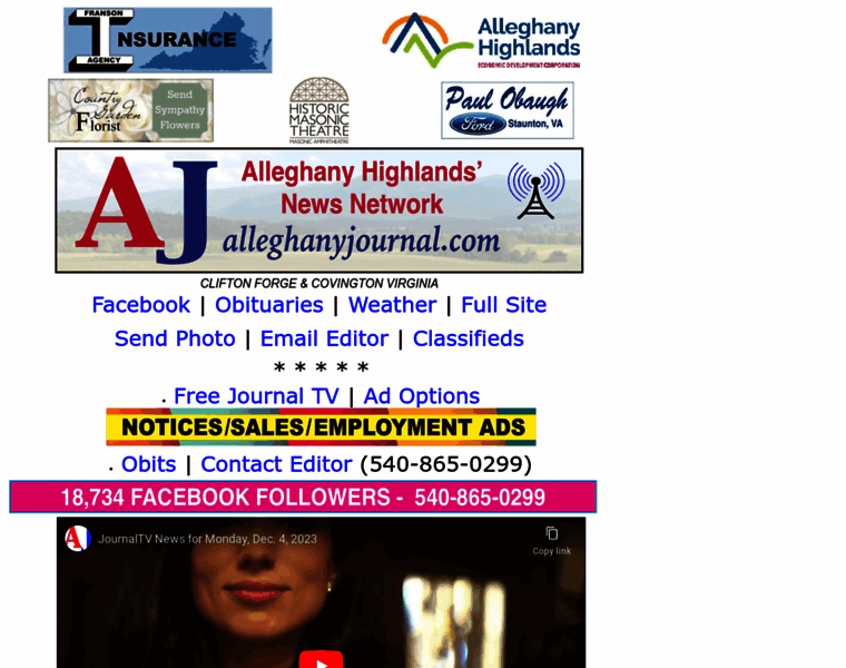 Alleghanyjournal.com thumbnail