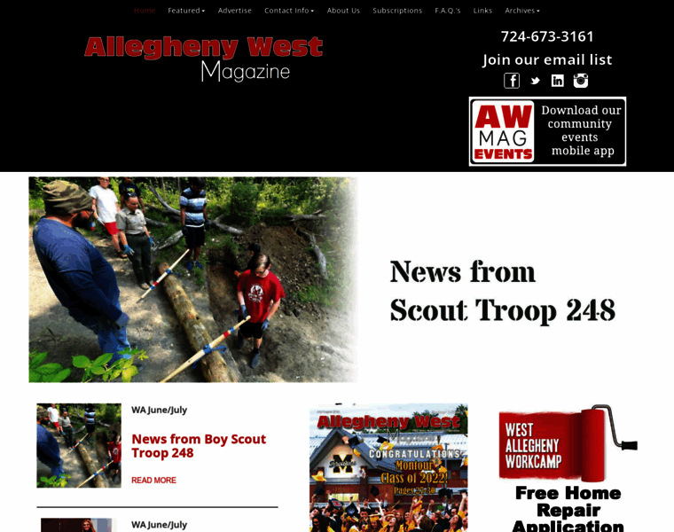 Alleghenywestmagazine.com thumbnail
