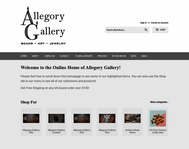Allegorygallery.com thumbnail