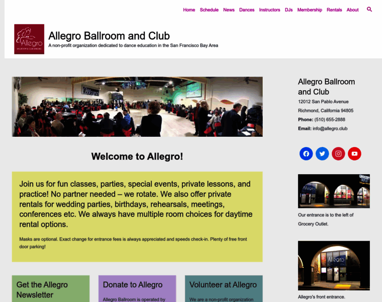 Allegroballroom.com thumbnail