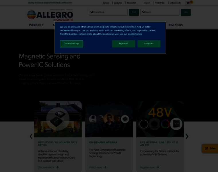 Allegromicro.com thumbnail