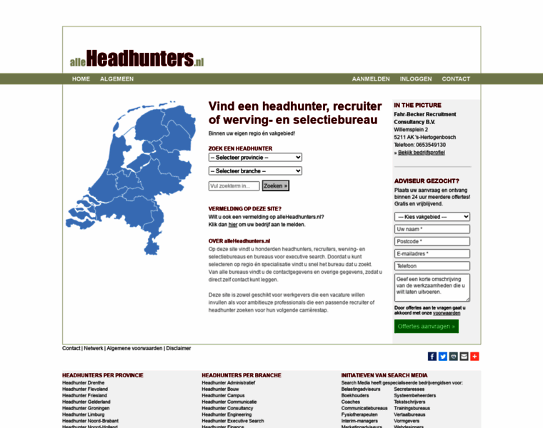 Alleheadhunters.nl thumbnail