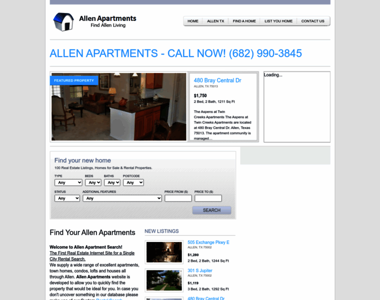 Allen-apartments.com thumbnail