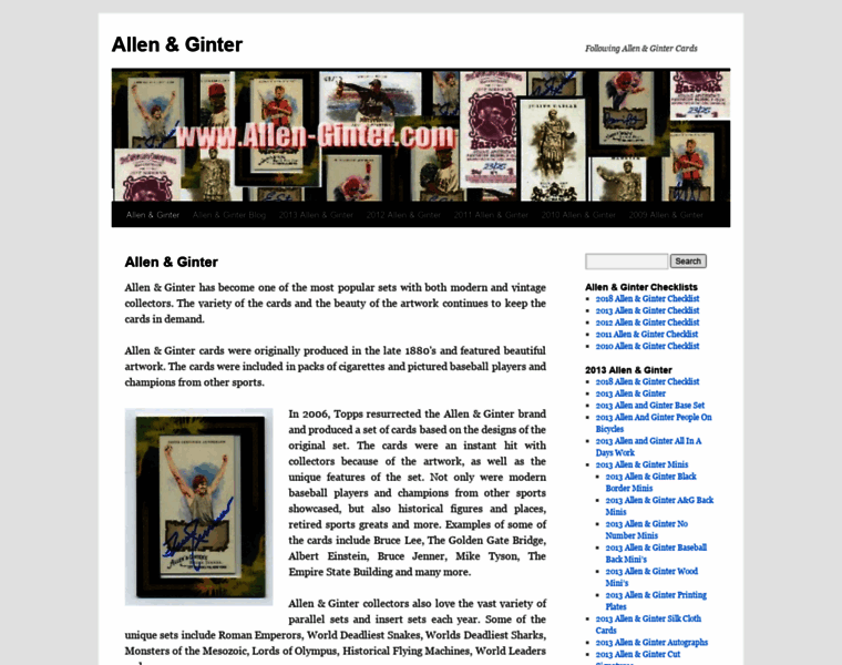 Allen-ginter.com thumbnail