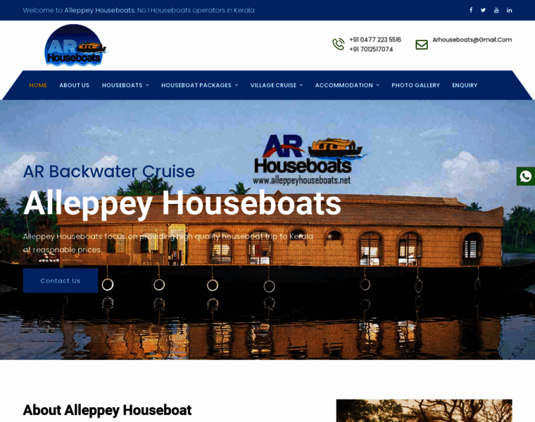 Alleppeyhouseboats.net thumbnail