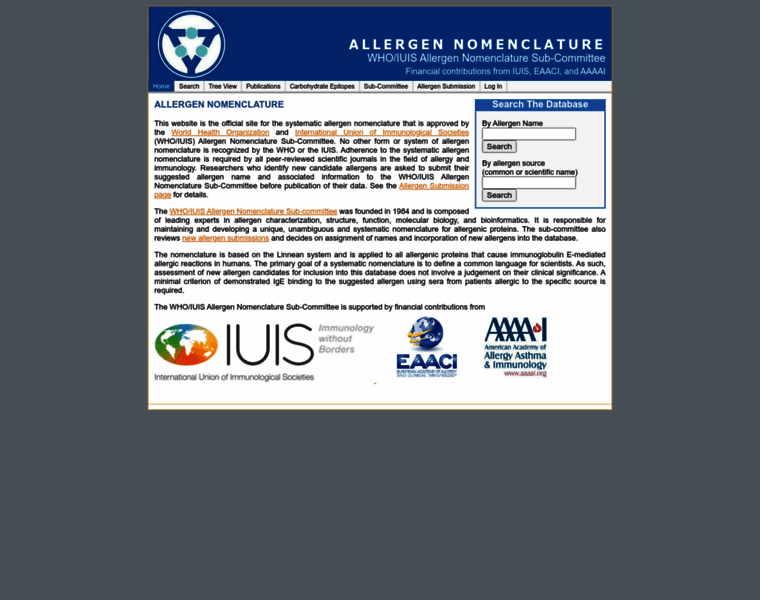 Allergen.org thumbnail Allergen.org thumbnail