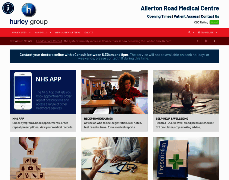 Allertonroadmedicalcentre.com thumbnail