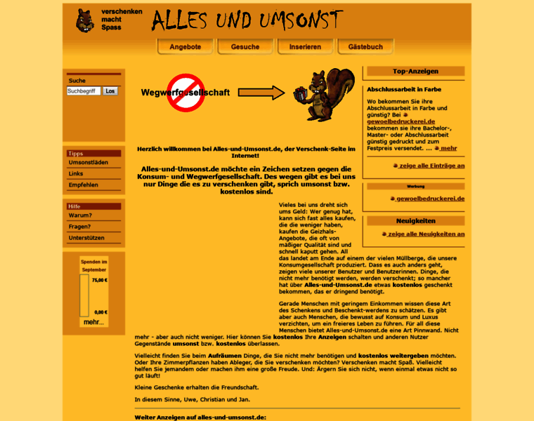 Allesundumsonst.de thumbnail Allesundumsonst.de thumbnail