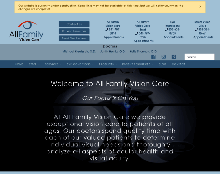 Allfamilyvisioncare.com thumbnail