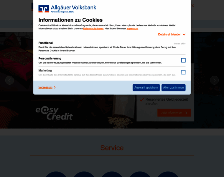 Allgaeuer-volksbank.de thumbnail