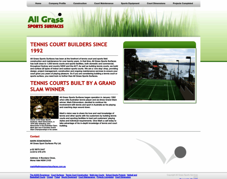 Allgrasssportssurfaces.com.au thumbnail