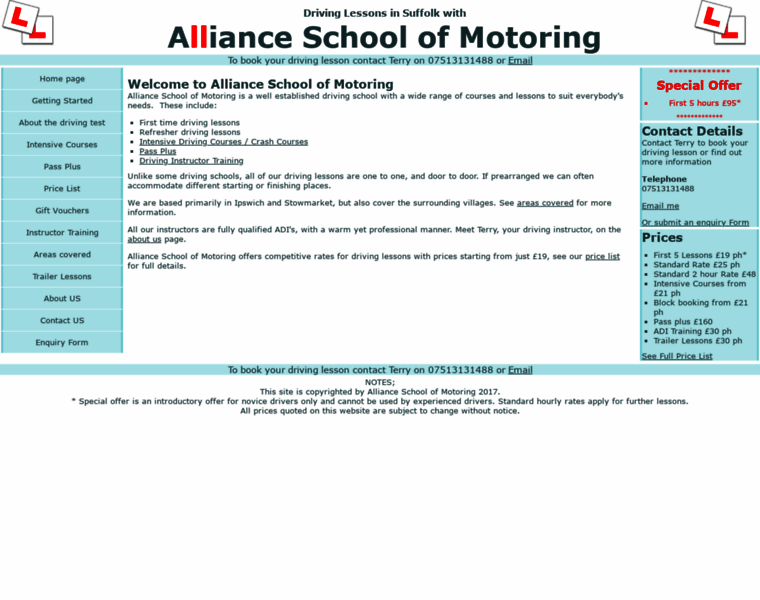 Alliance-school-motoring.co.uk thumbnail