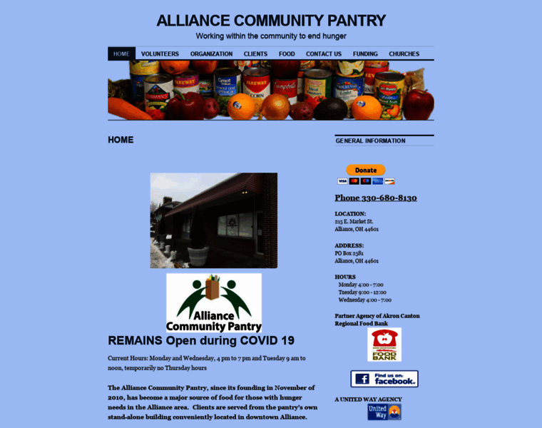 Alliancecommunitypantry.org thumbnail