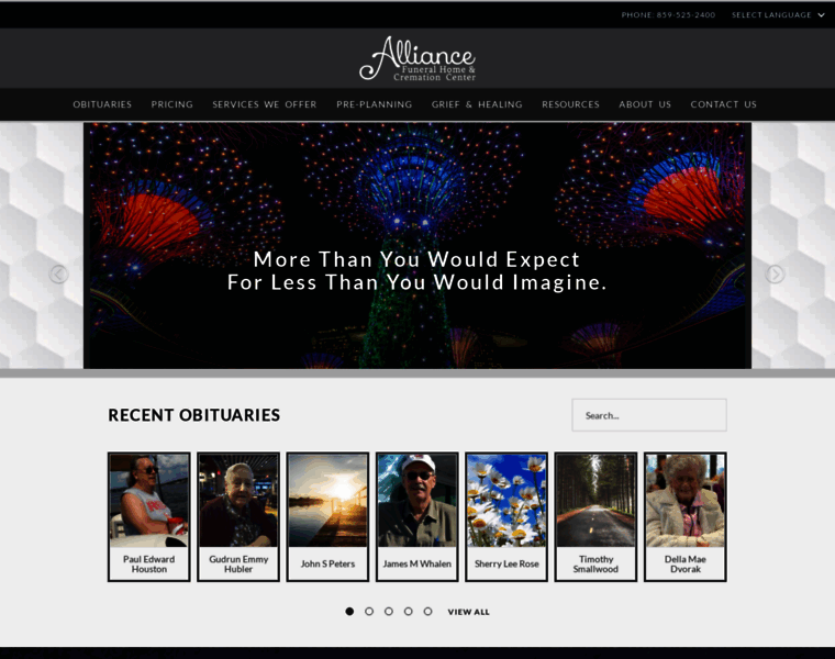 Alliancefuneralhome.net thumbnail