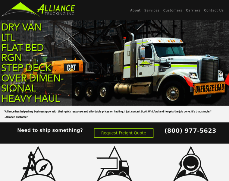 Alliancetrucking.com thumbnail