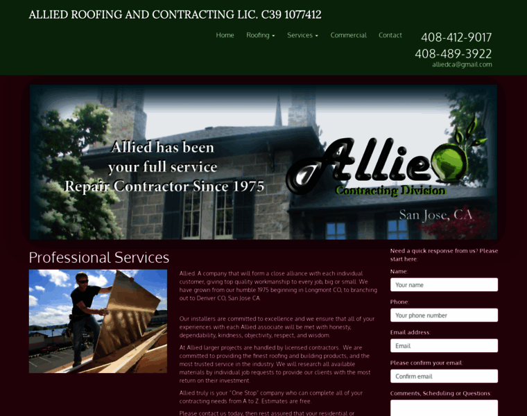 Alliedroofing.info thumbnail