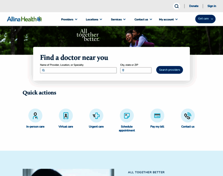 Allinahealth.org thumbnail Allinahealth.org thumbnail