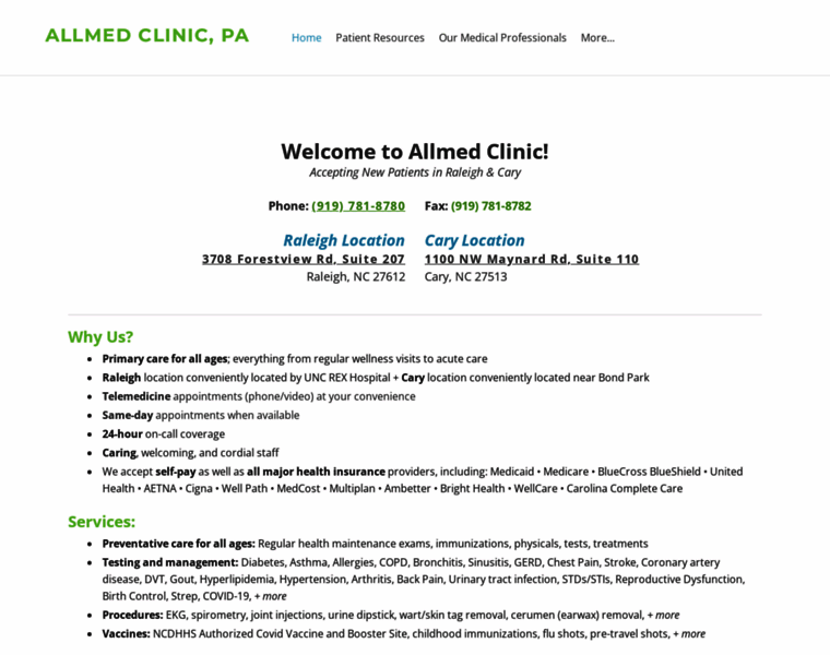 Allmed-clinic.com thumbnail