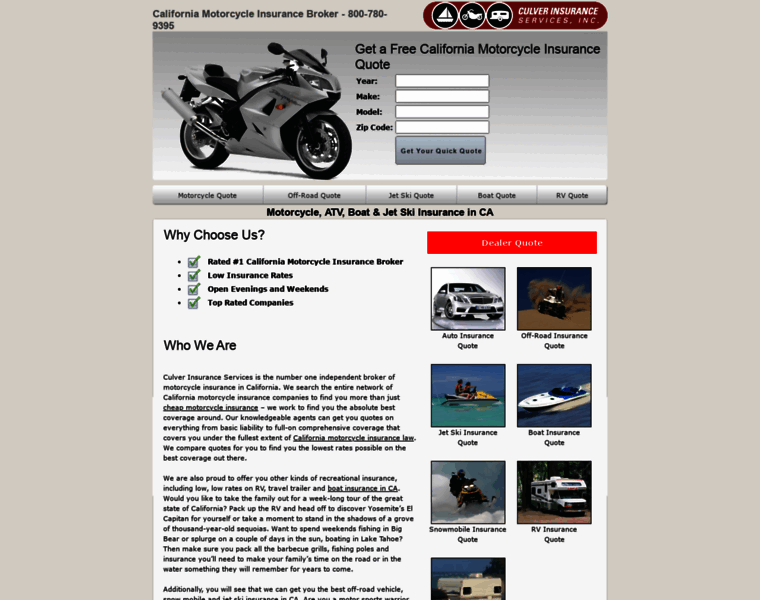 Allmotorcycleinsurance.com thumbnail
