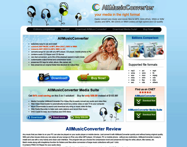 Allmusicconverter.com thumbnail