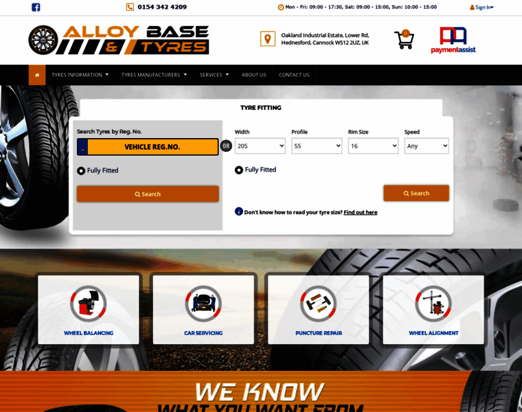 Alloybaseandtyres.co.uk thumbnail