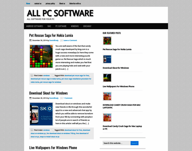 Allpcsoftware.com thumbnail