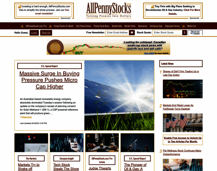 Allpennystocks.com thumbnail