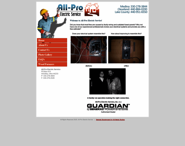 Allproelectricservice.com thumbnail