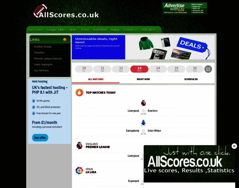Allscores.co.uk thumbnail