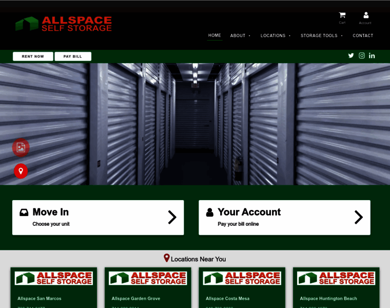 Allspaceselfstorage.com thumbnail