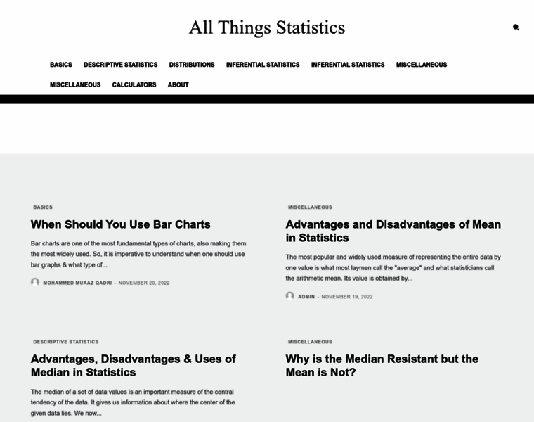 Allthingsstatistics.com thumbnail