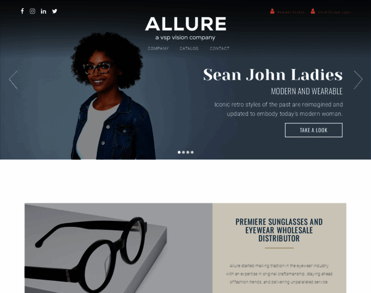 Allure-eyewear.com thumbnail
