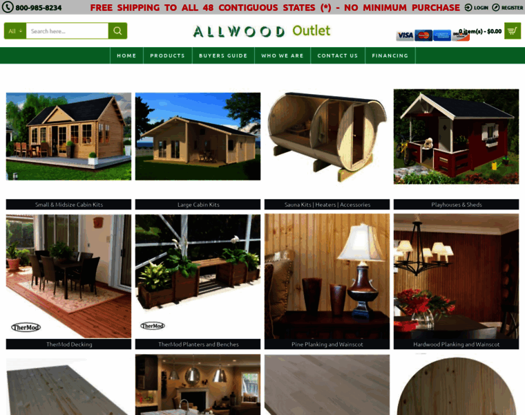 Allwoodoutlet.com thumbnail