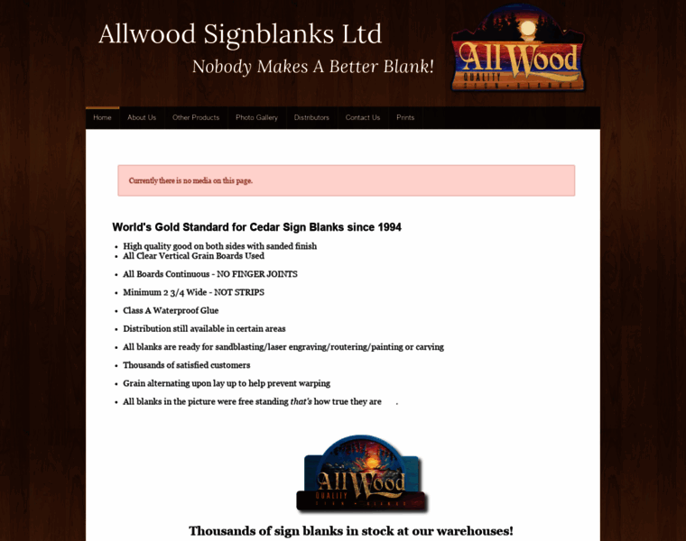 Allwoodsignblanks.com thumbnail