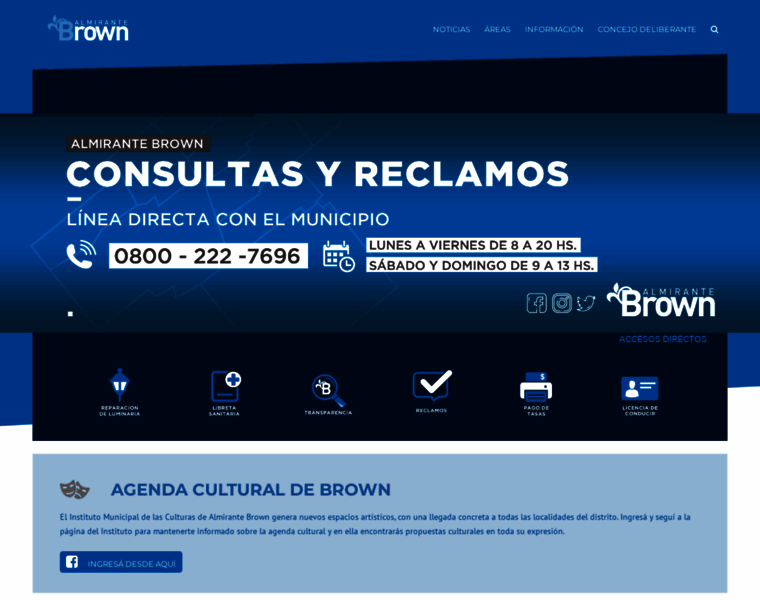 Almirantebrown.gov.ar thumbnail