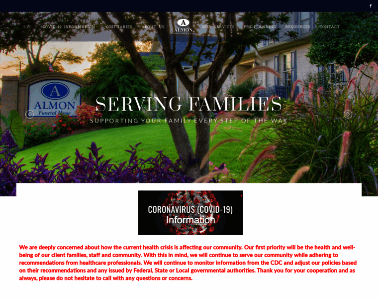 Almonfuneralhome.com thumbnail