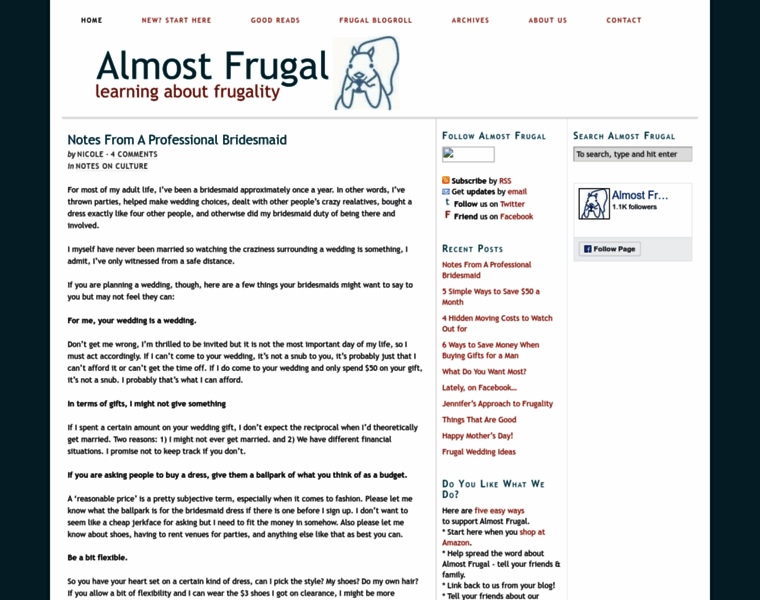 Almostfrugal.com thumbnail