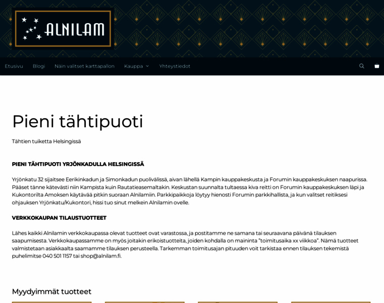 Alnilam.fi thumbnail