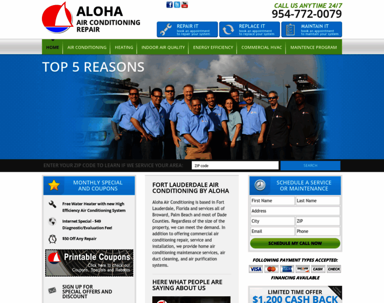 Alohaairconditioningrepair.com thumbnail