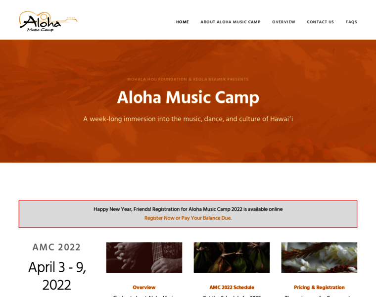 Alohamusiccamp.org thumbnail