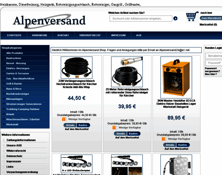 Alpenversand24.at thumbnail Alpenversand24.at thumbnail
