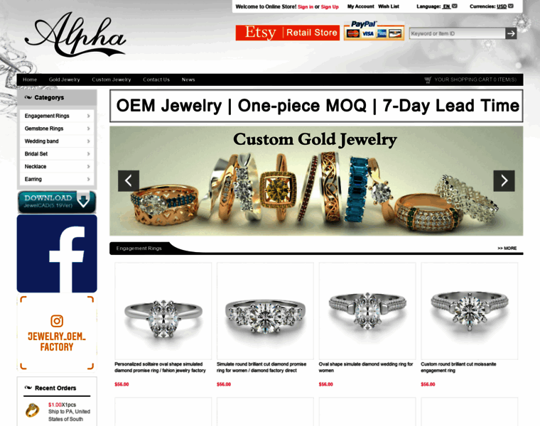 Alpha-jewelrymodel.com thumbnail